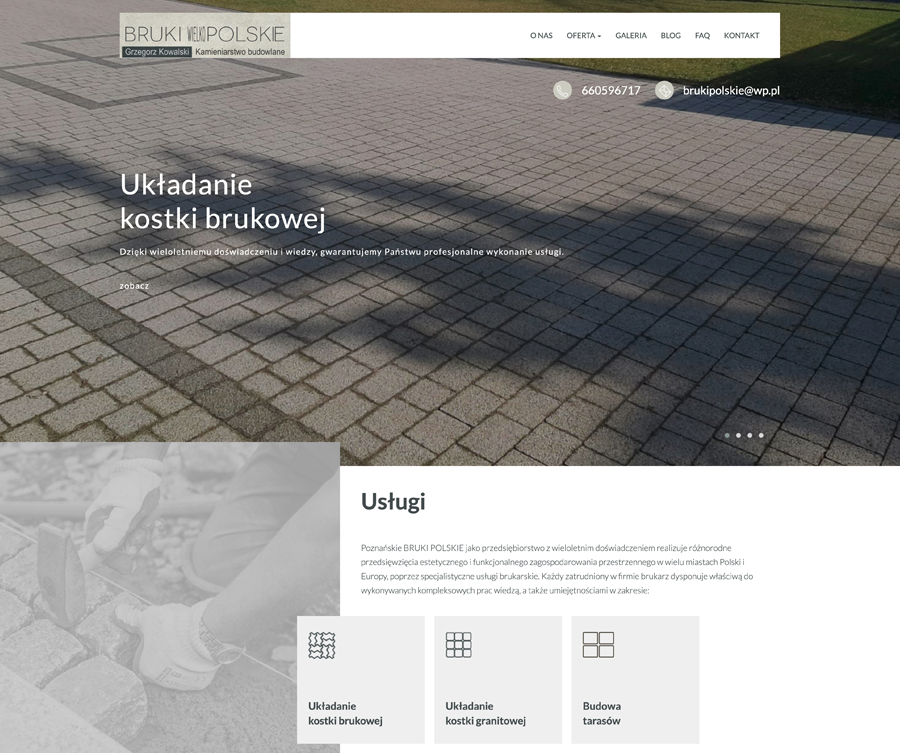  Budownictwo  - Bruki Polskie Usługi kamieniarskie i brukarskie