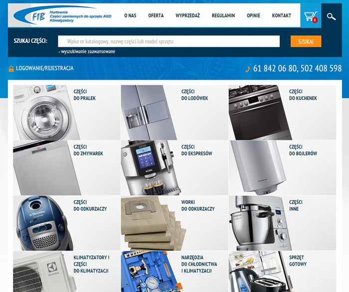 FIB Hurtownia i sklep części zamiennych AGD