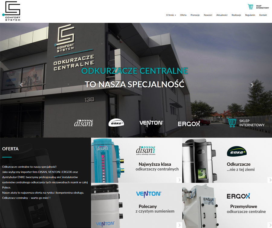  Produkty do domu i firmy Sklepy internetowe  - Comfort System