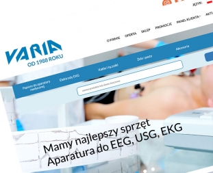 Odświeżona strona www dla Hurtowni Medycznej Varia