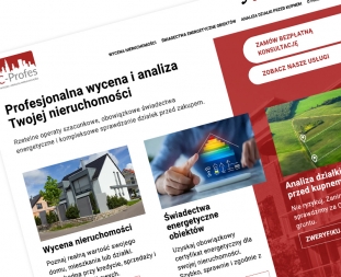 Projekt i realizacja strony internetowej dla C-Profes Nieruchomości