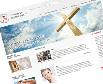 Witryna dla Fundacji Divine Mercy (Piotrków Trybunalski)