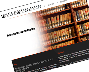 Realizacja strony www kancelarii radcy prawnego (Poznań)